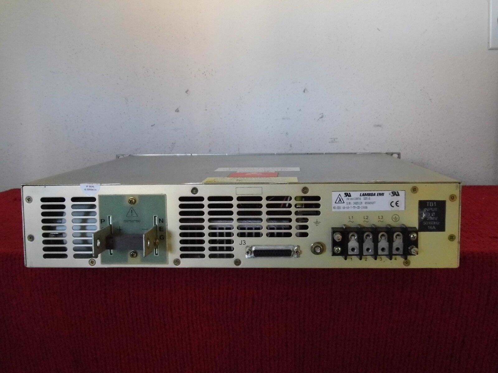 LAMBDA EMI DC POWER SUPPLY ESS 60-60-7-TP-CE-156B (5 in stock) LAMBDA EMI DC POWER SUPPLY ESS 60-60-7-TP-CE-156B (5 in stock)